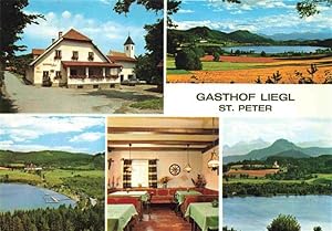 Postkarte Carte Postale 73970709 St Georgen Laengsee Kaernten AT Gasthof Liegl Gastraum Seepanora...