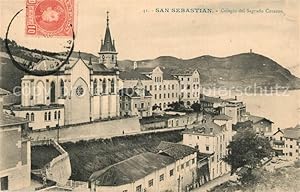 Postkarte Carte Postale 13514413 San Sebastian Pais Vasco ES Colegio del Sagrado Corazon