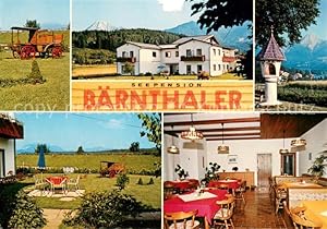 Postkarte Carte Postale 73629470 Faak am See Finkenstein Pension Baernthaler Garten Bildstock Faa...