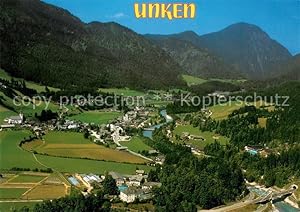 Postkarte Carte Postale 73631561 Unken Erholungsort an der Saalach Alpen Fliegeraufnahme Unken
