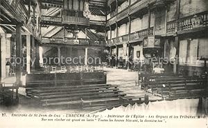 Postkarte Carte Postale 13553391 Urrugne Interieur de lâEglise Les Orgues et les Tribunes Urrugne