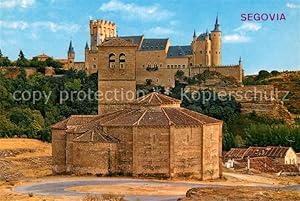 Immagine del venditore per Postkarte Carte Postale 73627748 Segovia Iglesia de la Vera Cruz Caballeros Templarios al fondo El Alcaz venduto da Versandhandel Boeger