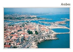 Postkarte Carte Postale 13628458 Antibes Alpes Maritimes Vue generale aerienne