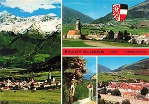 Postkarte Carte Postale 73970323 Glurns Glorenza Suedtirol IT Panorama Vinschgau Ortler-Alpen