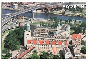 Postkarte Carte Postale 73971532 SZCZECIN Stettin Pommern PL Zamek Ksiazat Pomorskich Fliegeraufn...