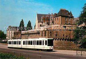 Bild des Verkufers fr Postkarte Carte Postale 13627026 Nantes Loire Atlantique Le nouveau Tramway devant le Chateau des Ducs d zum Verkauf von Versandhandel Boeger