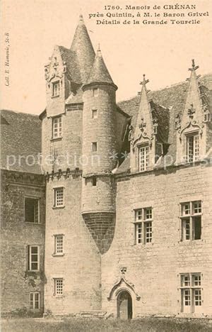 Postkarte Carte Postale 13632115 Crenans Manoir de Crenan pres Quintin a M le Baron Grivel Detail...