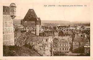 Postkarte Carte Postale 13632398 Dieppe Seine-Maritime Vue Generale prise du Chateau Dieppe Seine...