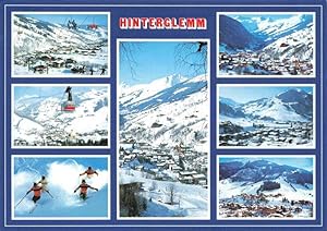 Postkarte Carte Postale 73970346 Hinterglemm Saalbach Pinzgau Pongau AT Panorama Skiparadies Alpen