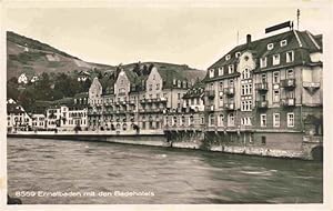 Postkarte Carte Postale 13971862 Ennetbaden Ennet-Baden AG Partie an der Limmat mit den Badehotels