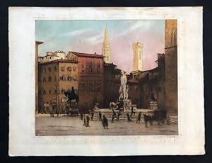 Seller image for Firenze. Piazza della Signoria. for sale by BOTTEGHINA D'ARTE GALLERIA KPROS