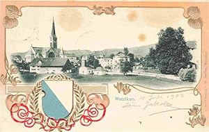 Postkarte Carte Postale 13971834 Wetzikon ZH Ansicht mit Kirche
