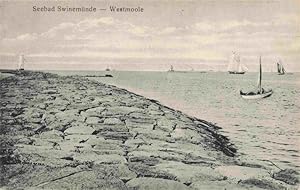 Postkarte Carte Postale 73971267 Swinemuende SWINOUJSCIE PL Westmole