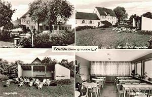 Seller image for Postkarte Carte Postale 73972080 Wartmannsroth Pension zum gruenen Tal Liegehalle Speiseraum Pension Glu for sale by Versandhandel Boeger