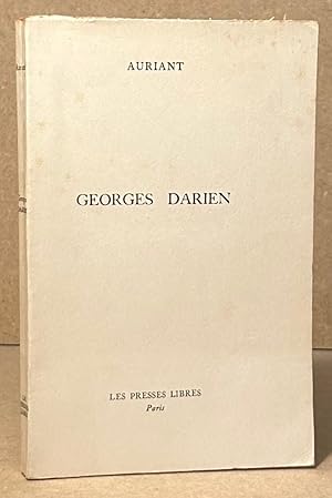 Bild des Verkufers fr Georges Darien zum Verkauf von San Francisco Book Company