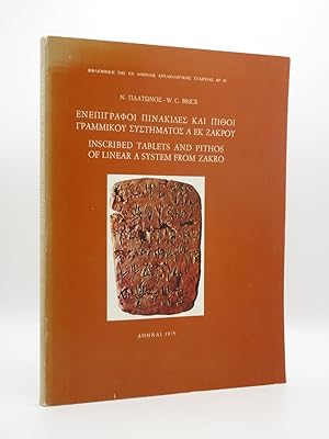 Seller image for Inscribed Tablets and Pithos of Linear A System from Zakro for sale by Tarrington Books