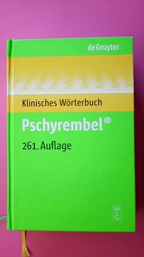 Bild des Verkufers fr PSCHYREMBEL KLINISCHES WRTERBUCH. zum Verkauf von HPI, Inhaber Uwe Hammermller