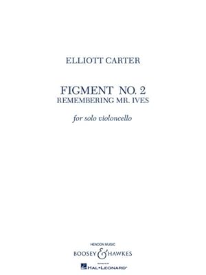 Immagine del venditore per Elliott Carter : Figment No. 2, Solo Violoncello venduto da GreatBookPrices