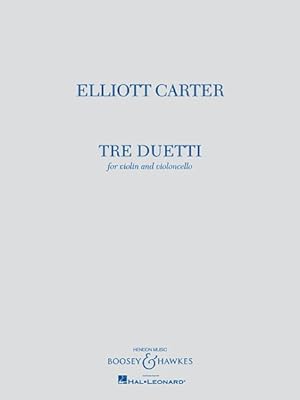 Seller image for Tre Duetti : For Violin and Violoncello Playing Score: Archive Edition for sale by GreatBookPrices