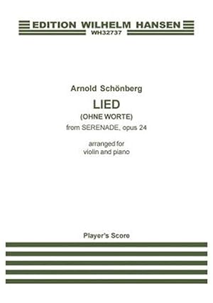 Imagen del vendedor de Lied, Ohne Worte, from Serenade Op. 24 : Violin and Piano a la venta por GreatBookPrices