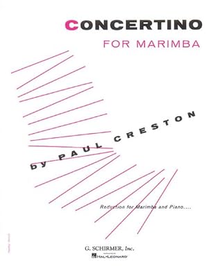 Imagen del vendedor de Concertino : For Marimba And Orchestra a la venta por GreatBookPricesUK