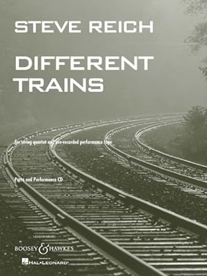 Image du vendeur pour Different Trains : For String Quartet and Pre-Recorded Performance Tape mis en vente par GreatBookPrices