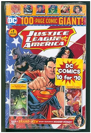Justice League of America Giant #1 Walmart Exclusive. (DC Comics Sealed 10-Pack)