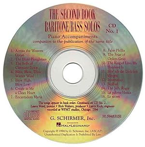 Seller image for Second Book of Baritone/bass Solos for sale by GreatBookPrices
