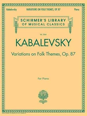 Seller image for Variations on Folk Themes, Op. 87 for sale by GreatBookPrices