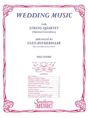 Bild des Verkufers fr Wedding Music Full Score : String Solos & Ensemble/String Quartet zum Verkauf von GreatBookPricesUK