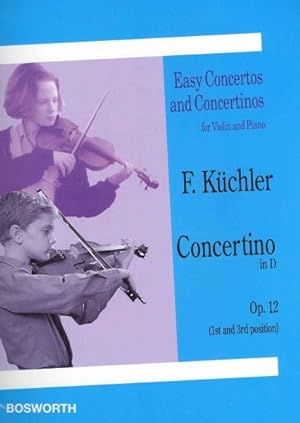 Imagen del vendedor de Concertino in D, Op. 12 1st and 3rd Position : Easy Concertos and Concertinos for Violin and Piano a la venta por GreatBookPrices