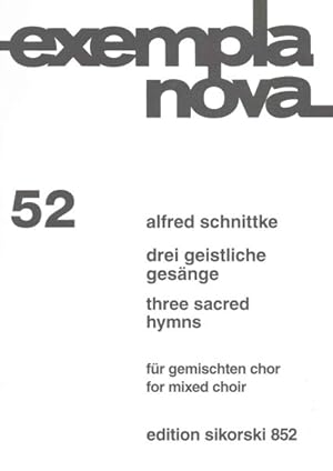 Bild des Verkufers fr Drei Geistliche Gesange / Three Sacred Hymns -Language: German zum Verkauf von GreatBookPrices