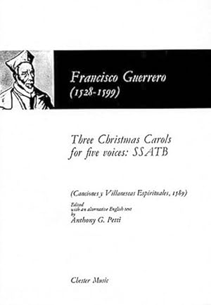 Seller image for Three Christmas Carols for Five Voices for sale by GreatBookPrices