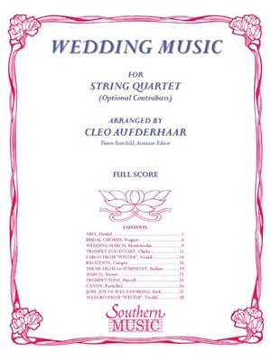 Immagine del venditore per Wedding Music : String Quartet Score and Parts venduto da GreatBookPrices