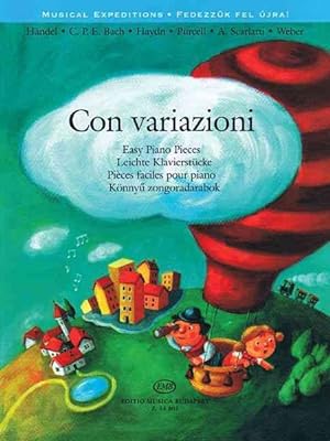 Seller image for Con Variazioni : Easy Piano Pieces / Pieces faciles pour piano for sale by GreatBookPrices