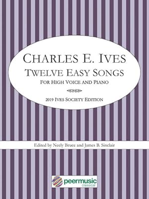 Imagen del vendedor de Twelve Easy Songs For High Voice and Piano : 2019 Ives Society Edition a la venta por GreatBookPrices