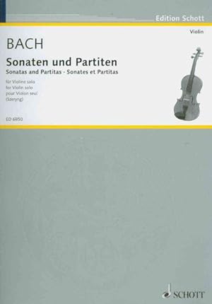 Immagine del venditore per Sonaten und Partiten : Fur Violine Solo / For Violin Solo / Pour Violon Seul venduto da GreatBookPrices