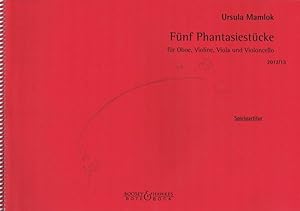 Immagine del venditore per Funf Phantasiestucke : For Oboe, Violin, Viola and Violoncello venduto da GreatBookPrices