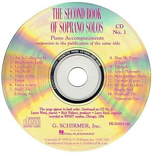 Seller image for Second Book of Soprano Solos for sale by GreatBookPrices