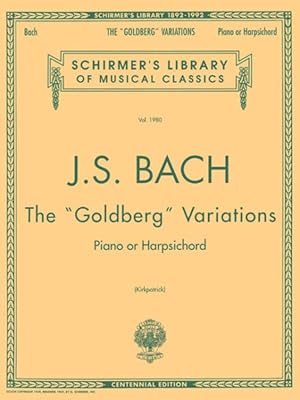 Image du vendeur pour Goldberg Variations : Piano or Harpischord mis en vente par GreatBookPrices