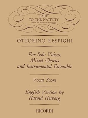 Seller image for Lauda Per La Nativita Del Signore / Laud to the Nativity : Vocal Score for sale by GreatBookPrices