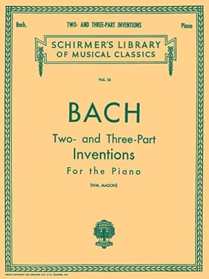 Bild des Verkufers fr Bach : Two and Three Part Inventions for the Piano zum Verkauf von GreatBookPrices