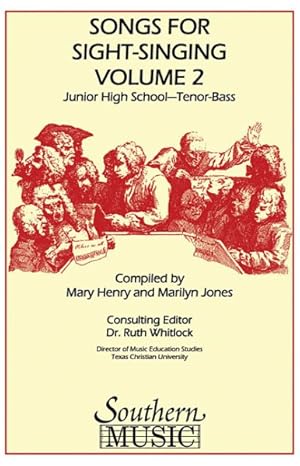 Imagen del vendedor de Songs for Sight Singing : Junior High School Edition Tb Book a la venta por GreatBookPrices