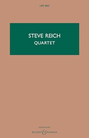Seller image for Quartet for 2 Vibraphones and 2 Pianos - Study Score for sale by GreatBookPrices