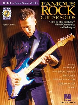 Imagen del vendedor de Famous Rock Guitar Solos : A Step-by-step Breakdown of Lead Guitar Styles And Techniques a la venta por GreatBookPrices