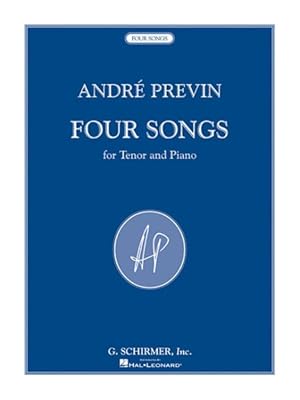 Bild des Verkufers fr Andre Previn - Four Songs : For Tenor And Piano zum Verkauf von GreatBookPricesUK