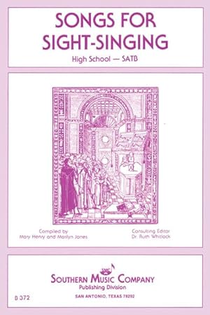 Seller image for Songs for Sight Singing : High School Edition Satb Book for sale by GreatBookPrices