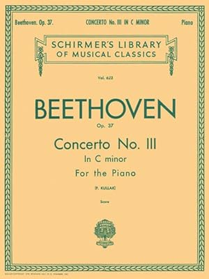Bild des Verkufers fr Concerto No. III in C Minor, Op. 37 : For the Piano zum Verkauf von GreatBookPricesUK