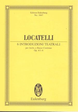 Seller image for 6 Introduzioni Teatrali Op. 4 / 1-6 for sale by GreatBookPrices