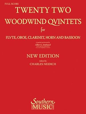 Seller image for 22 Woodwind Quintets : Woodwind Quintet for sale by GreatBookPrices